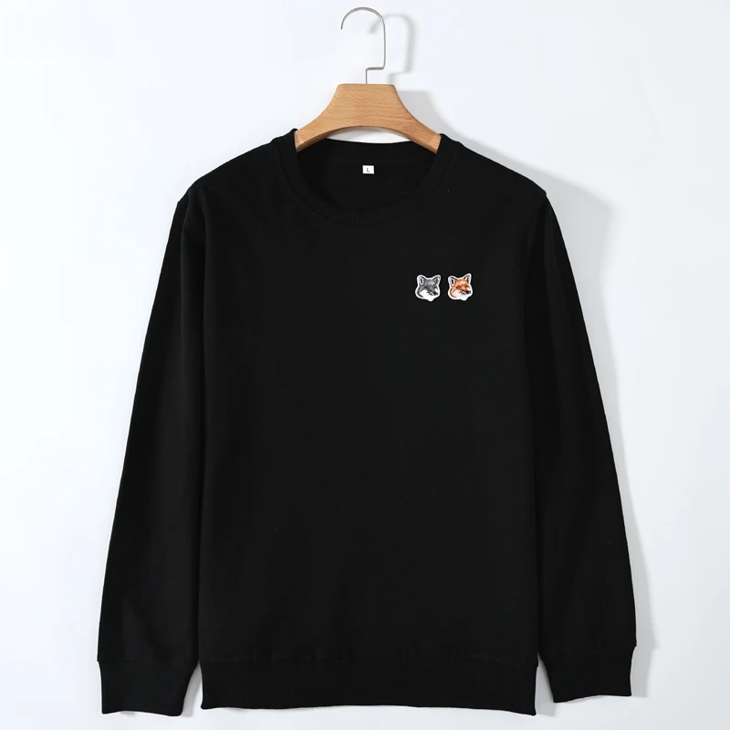 

Hot 2022 New Best Seller Tops Tee Cotton T-Shirt brand Fox Embroidered Top Quality Men Women Long Sleeve T Shirt Men Clothing