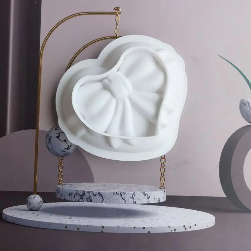 

Силиконовая форма Love Bow, прочная, стойкая к сильной прочности, безопасная, Нетоксичная, безвредная, пищевая, мягкая и жесткая жаропрочная посуда