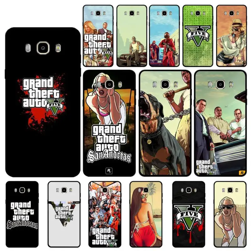 

MaiYaCa rockstar gta 5 Grand Customer Phone Case for Samsung J 4 5 6 7 8 prime plus 2018 2017 2016 J7 core