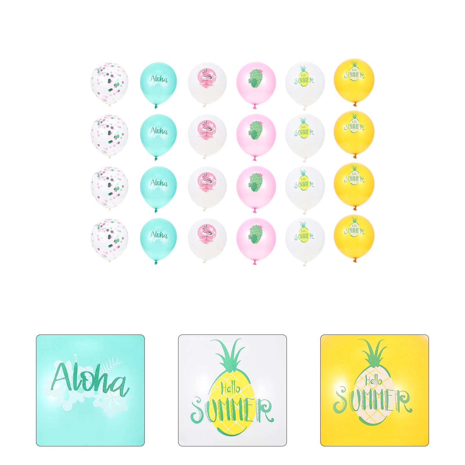 

24 шт., латексные воздушные шары