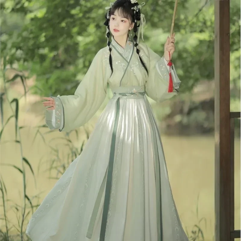 Оригинальное платье Hanfu женское слитное в стиле супер Феи Jin китайском на весну и