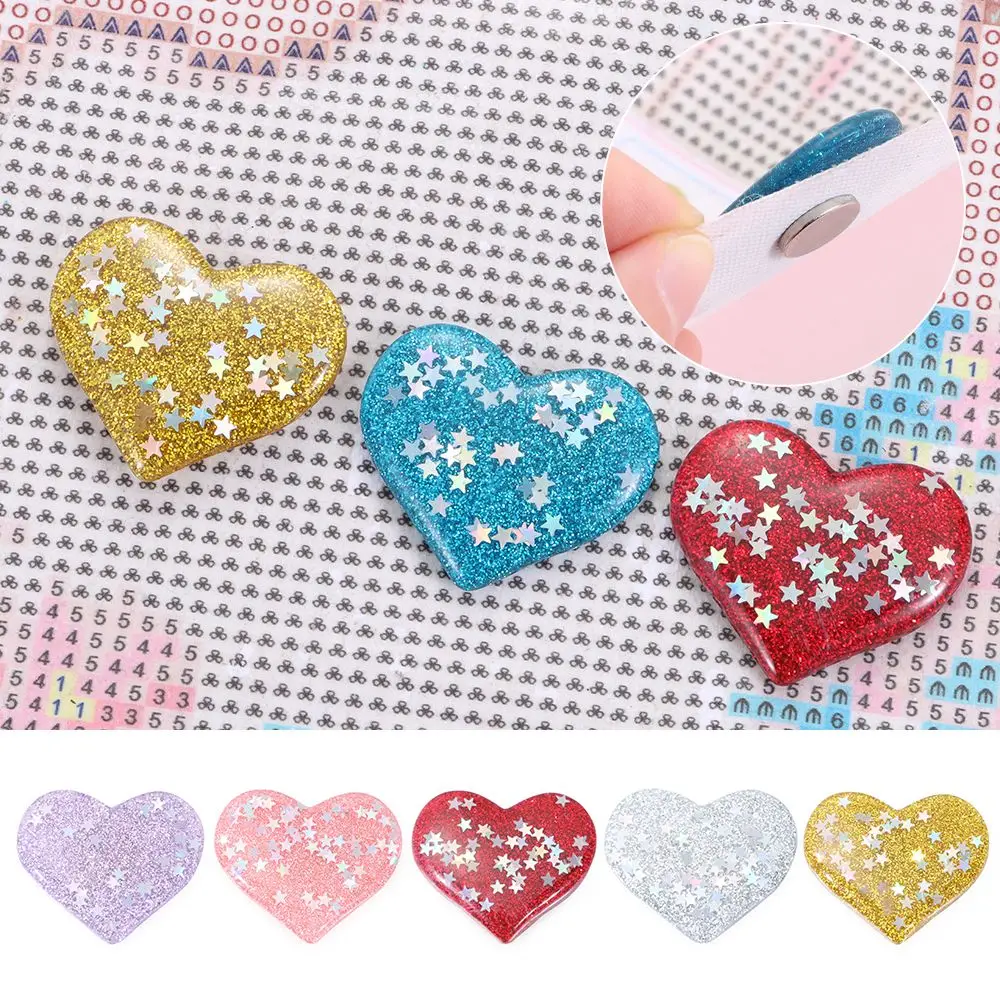 

Fridge Magnet Paper Cover Frame Magnet Cover Core Diamond Painting Cover Holder Diamond Painting Tool Heart-shaped