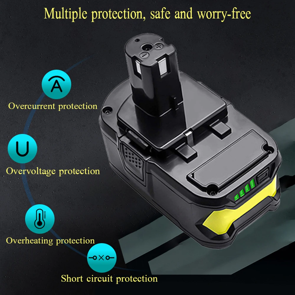 Аккумулятор для электроинструментов Ryobi P108 Li-Ion One + 18 в 9000 мАч |