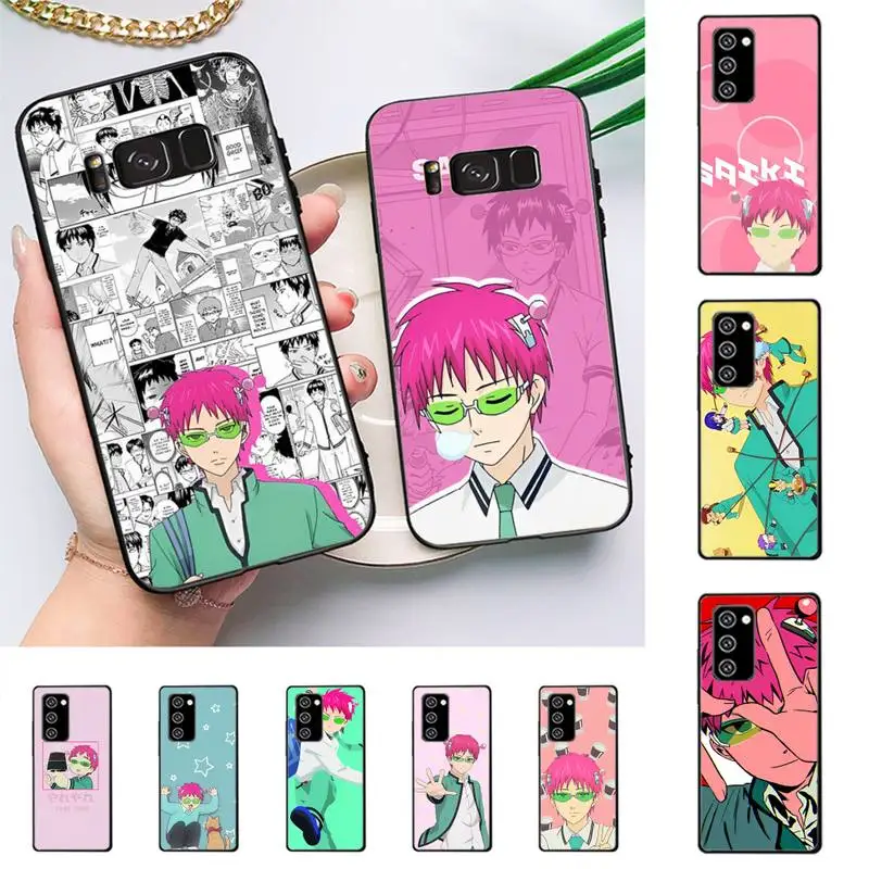 

Japan Anime The Disastrous Life of Saiki K Phone Case for Samsung Note 5 7 8 9 10 20 pro plus lite ultra A21 12 72