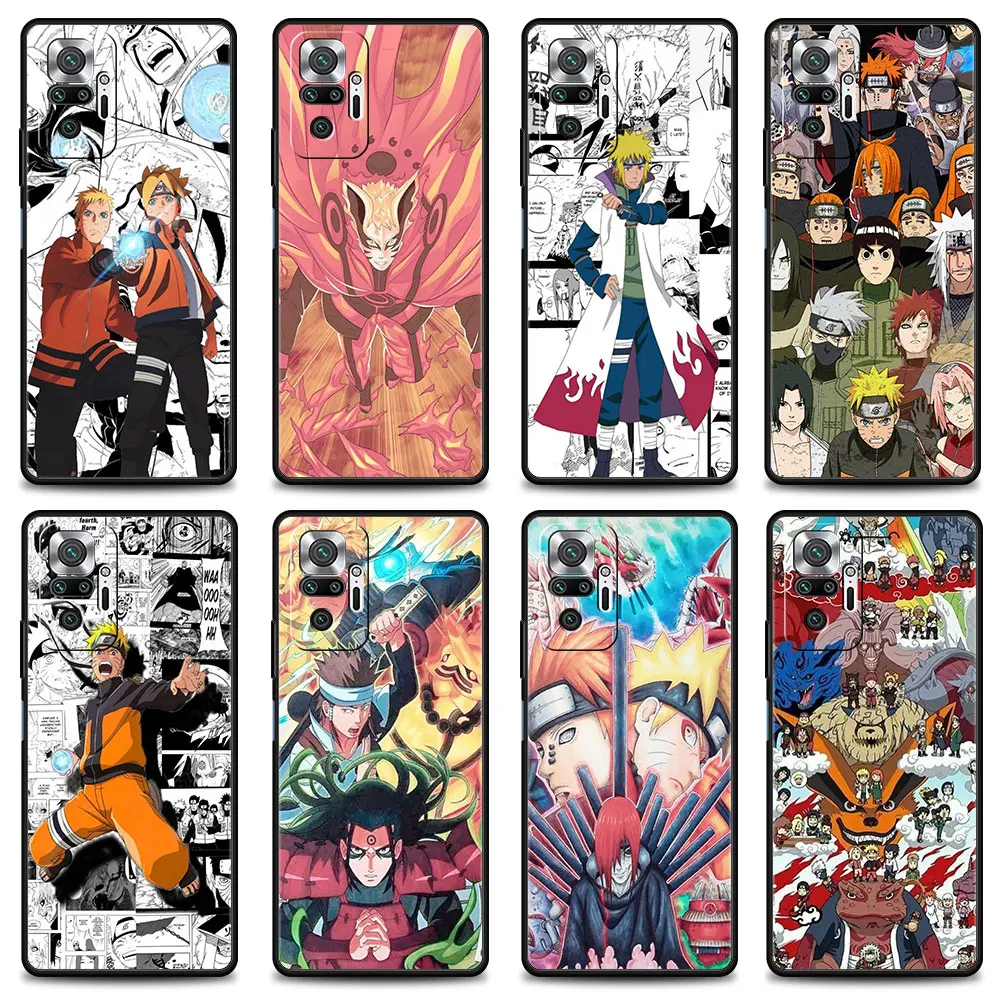 

Phone Case For Xiaomi Redmi 9 9a 9c 8 k40 7A 10 Note 9s 9 9t 11t 8t 7 10 8 Pro Max Cover Silicone Bumper Naruto and Fox Kurama