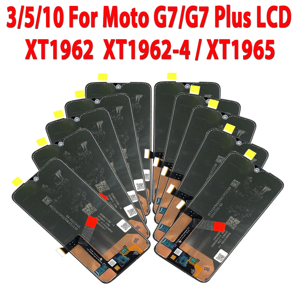 AMOLED-дисплей 6 2 дюйма для Motorola Moto G7 ЖК-дисплей XT1965 сенсорный экран с дигитайзером в