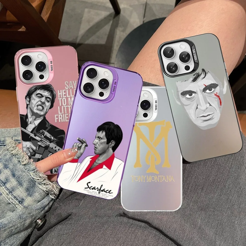 Чехол для телефона Scarface 1983 Film Al Pacino Movie IPhone 16 15 14 13 12 11 Pro Max X XR XSMAX 8 Plus матовая