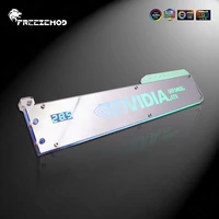 freezemod vga holder with temperature monitor 5v display graphics card bracket thermometer double mirror slidable pc mod xkzj wd