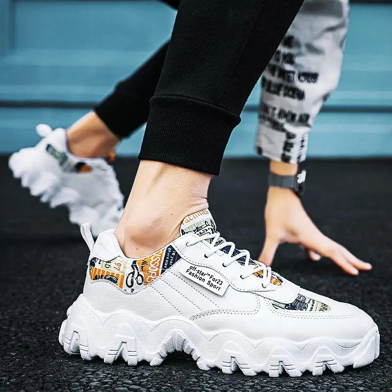 

thick bottom chunky Pink Sneakers Trening Sport Shoes For Men Designer Tennis Running Tennis Men's White Sports Shoes Snakers
