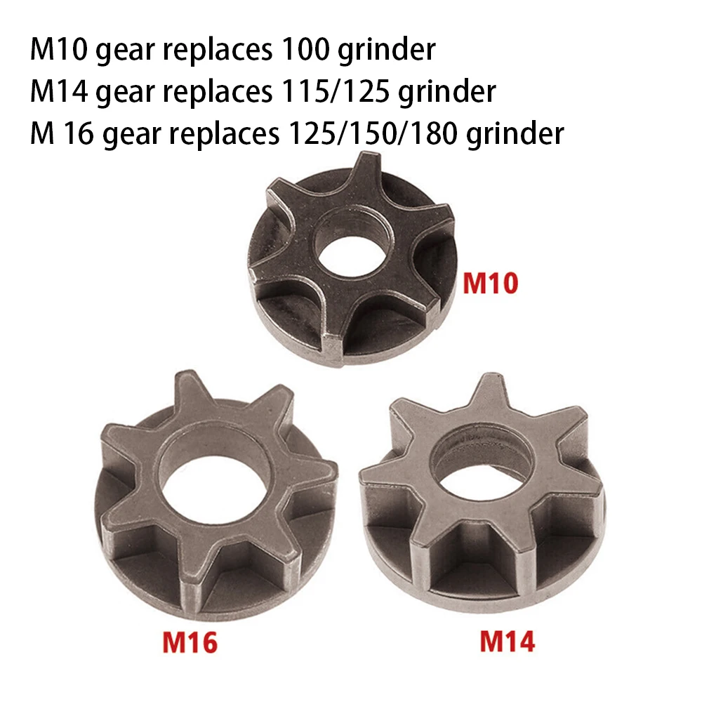 

3 Pieces Chain Saw Gear Metal Sawing M10 M14 Grinding Machine Professional Angle Grinder Repair Replacement Accessories