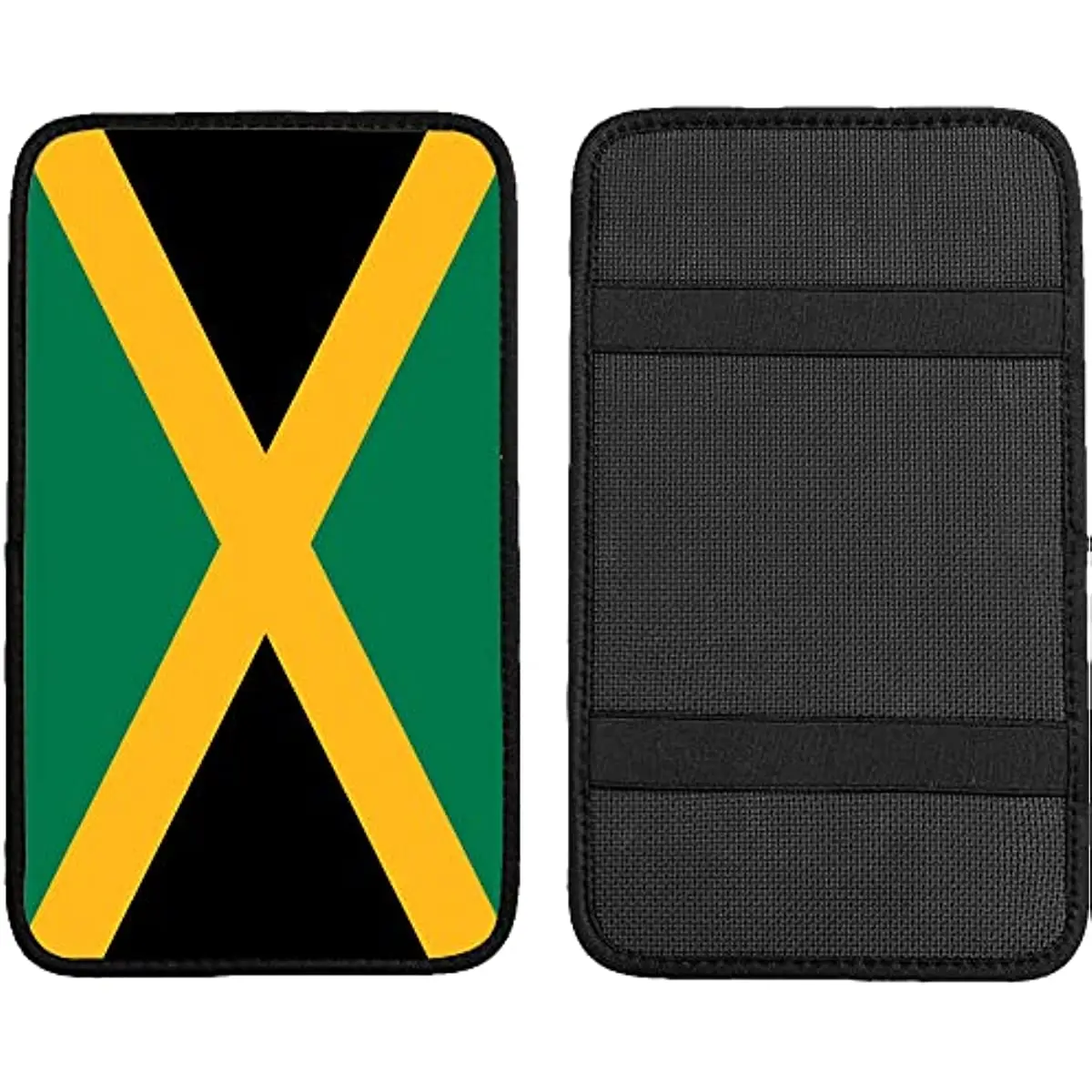 

Jamaica Flag Jamaican Flag Car Center Console Cover Auto Armrest Cushion Protective Cover Universal Fit Car Armrest Box