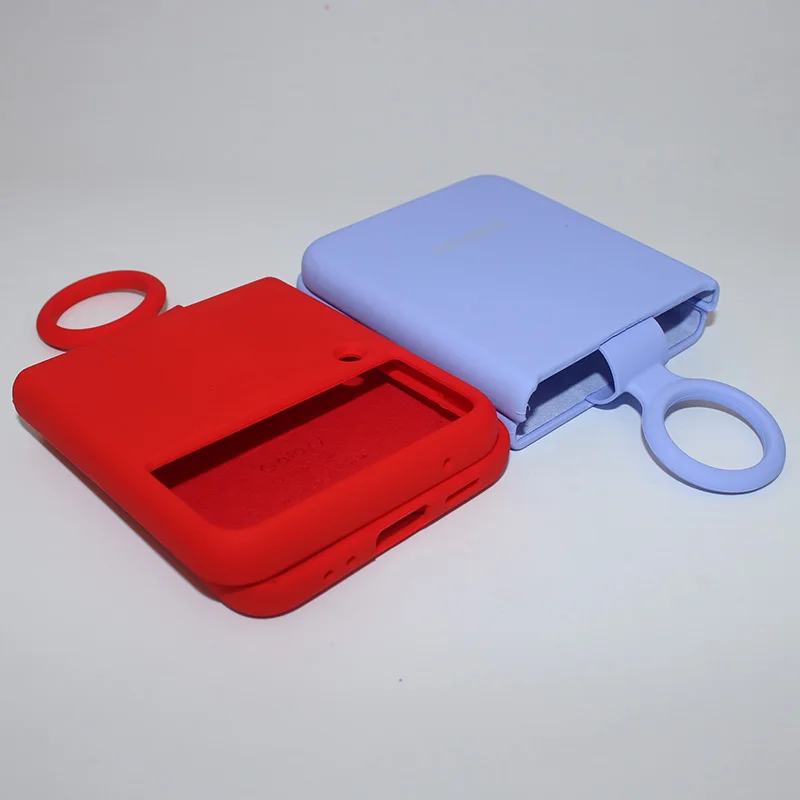 Новый оригинальный чехол для телефона Samsung Galaxy Z Flip 3 Мягкий Силиконовый