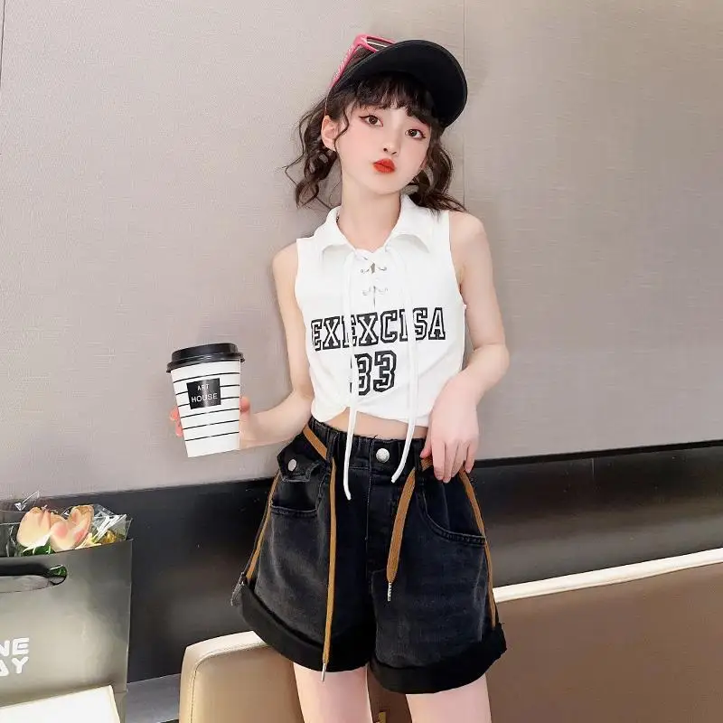 

Girls Boys Summer Clothing Set Cotton Homewear Kids Clothes Tank tops T shirt Beach Shorts outfits Dress Shorts 6 8 10 12 Years