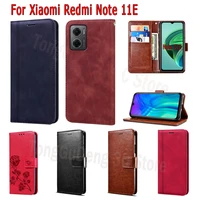 cover for redmi note 11e case flip leather wallet magnetic card stand phone protective etui book for xiaomi redmi note 11 e case