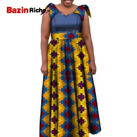 african dresses for women ankara length plus size traditional african clothing sleeveless ball gown long lady dress wy5528