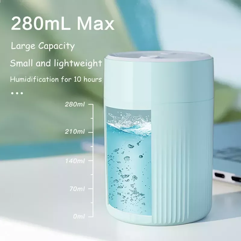 

NEW2023 Air Humidifier USB Aromatheraphy Diffuser 1200mAh Battery Rechargeable Ultrasonic Cool Mist Maker Diffusor Umidificador