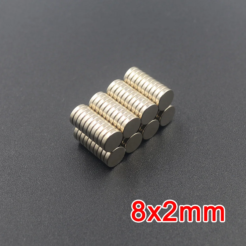 

Редкоземельные неодимовые магниты для холодильника, 8x2 мм