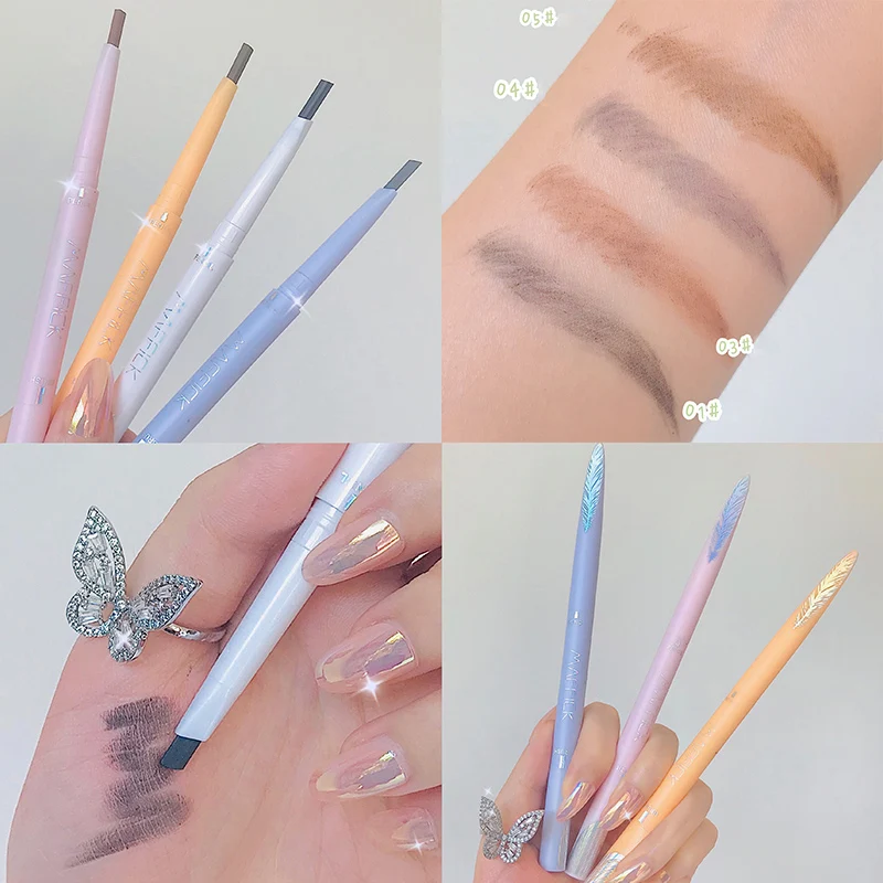 

MAFFICK Ultra-fine Double-headed Eyebrow Pencil Waterproof Sweat-proof Long-lasting Makeup Eyebrow Pen Easy Wear Makeup