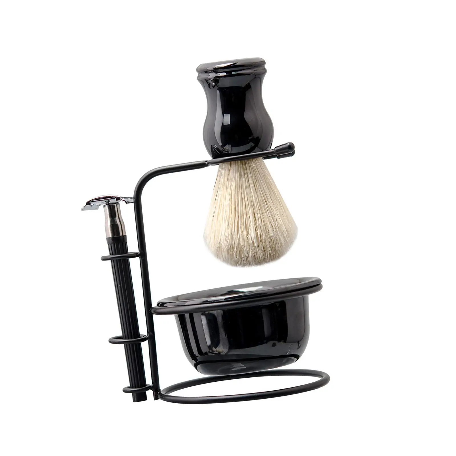 

Deluxe Shaving Kit for Men Soap Bowl Mug Razor Shaving Kit Shaving Brush Set for Boyfriend Husband Dad Fathers Day Shaving Stand
