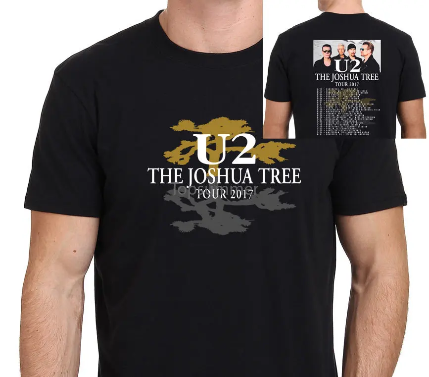 

Мужская Футболка Gildan U2 The joшуа из «World Tour» 2018, черная, размер от S до 4Xl