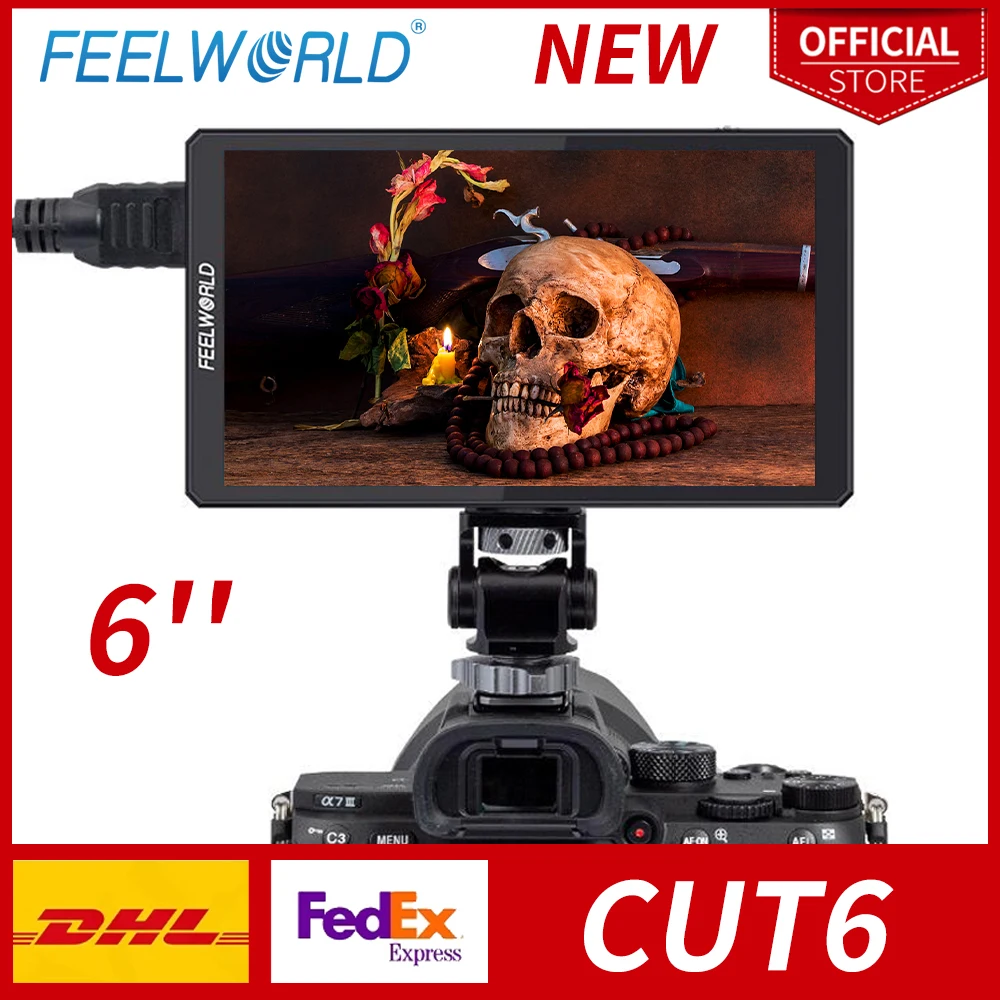 

Сенсорный экран 6 дюймов, FHD 4K HDMI 3D LUT 1920x1080, IPS