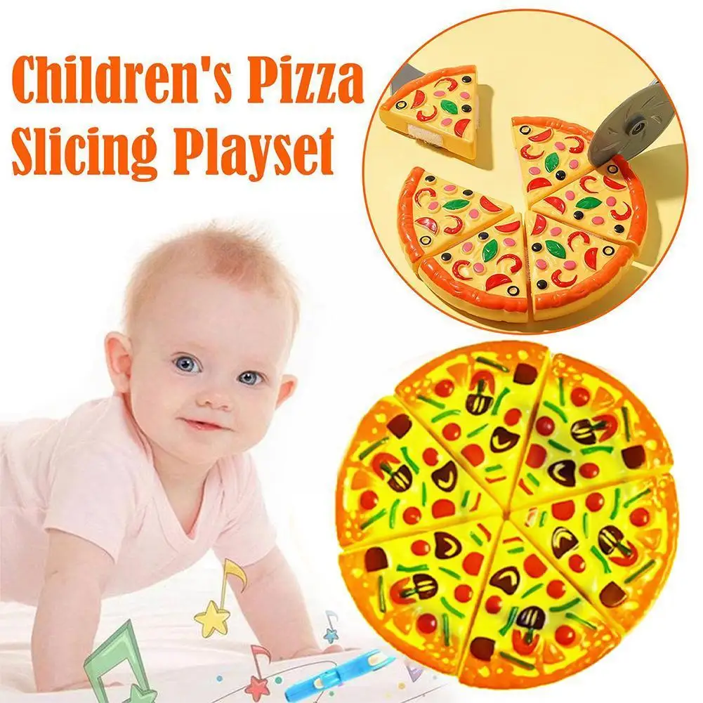 

1pc Cutting Pizza Kitchen Toy Plastic Cook Food Pretend House Educational Toys Simulation Tableware Gift Toys For Chil Y4q5