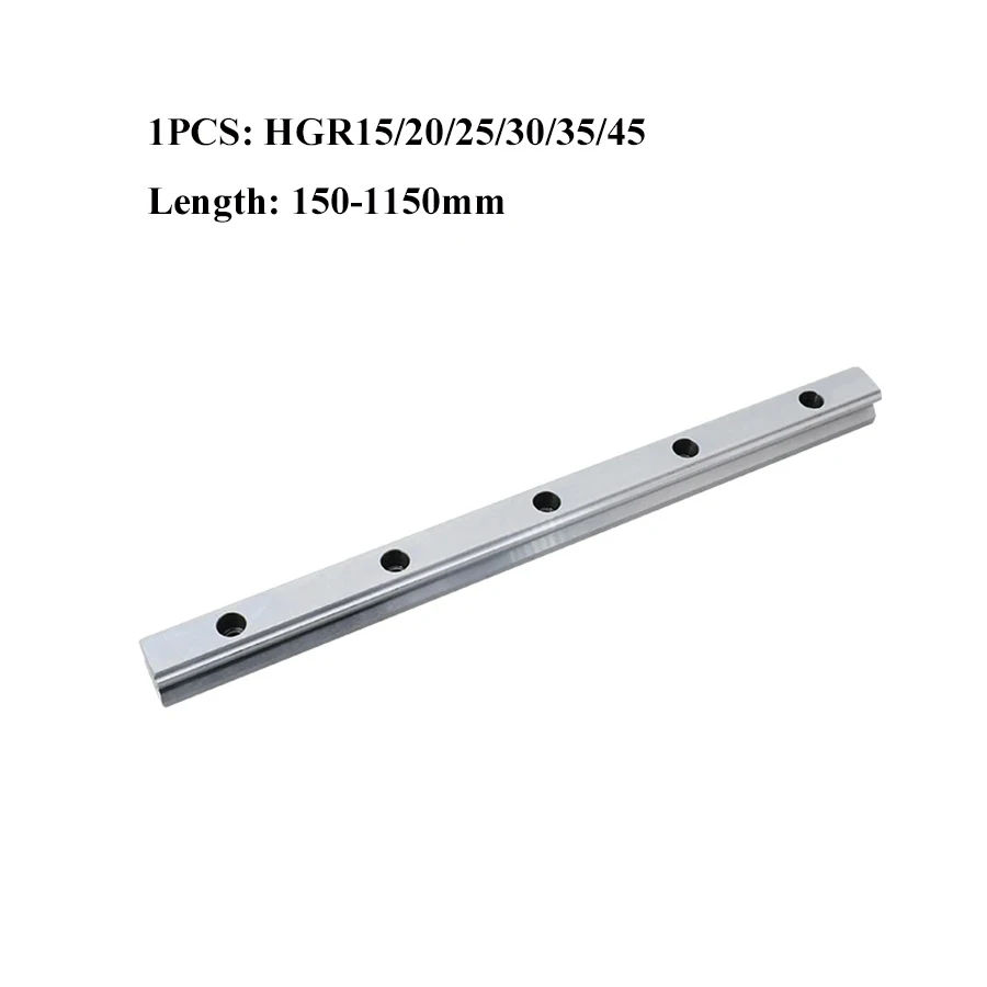 

1pc HGR15 HGR20 HGR25 HGR30 HGR35 HGR45 150-1150mm Square Heavy Linear Guide Rail For Slide Block HGHCA/HGWCC CNC Engraving