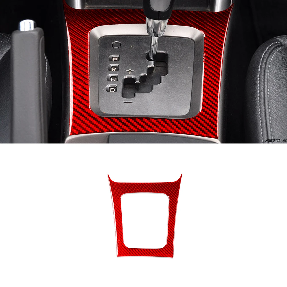 Фото Накладка на центральную консоль для Subaru Forester 2009-2013, декоративная наклейка на рычаг КПП, аксессуары для автомобиля, карбон №2