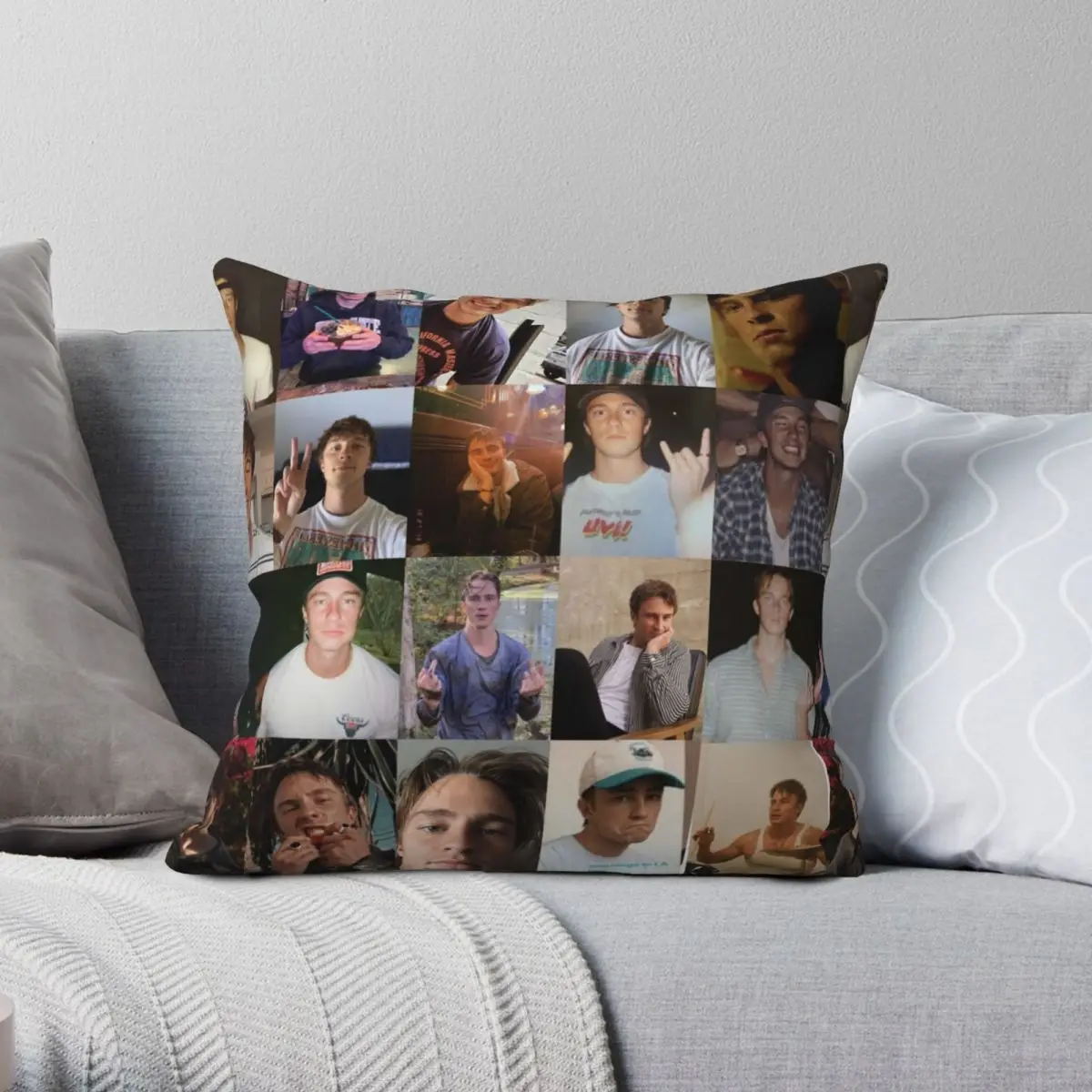 

Drew Starkey Square Pillowcase Polyester Linen Velvet Pattern Zip Decorative Pillow Case Car Cushion Cover