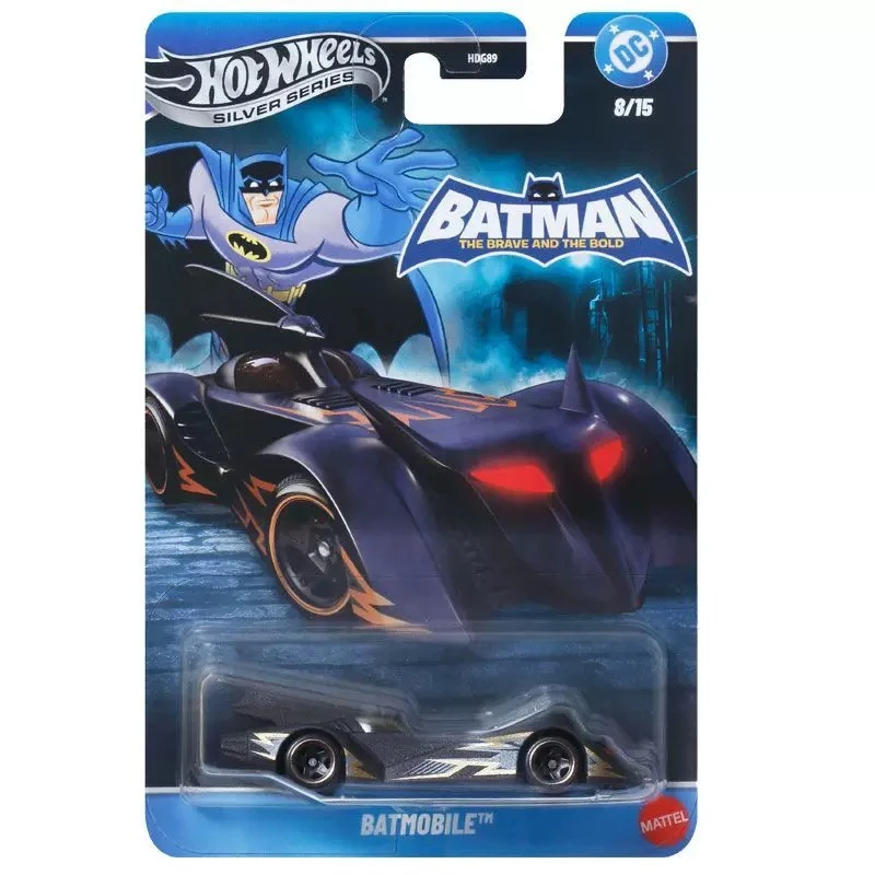 Фото Оригинальные игрушки Hot Wheels: серебряная серия Бэтмена, модели автомобилей 1:64, литые под давлением, Бэтвинг, Бэтмобиль, Jaded Speedbox, прототипы, подарок №4