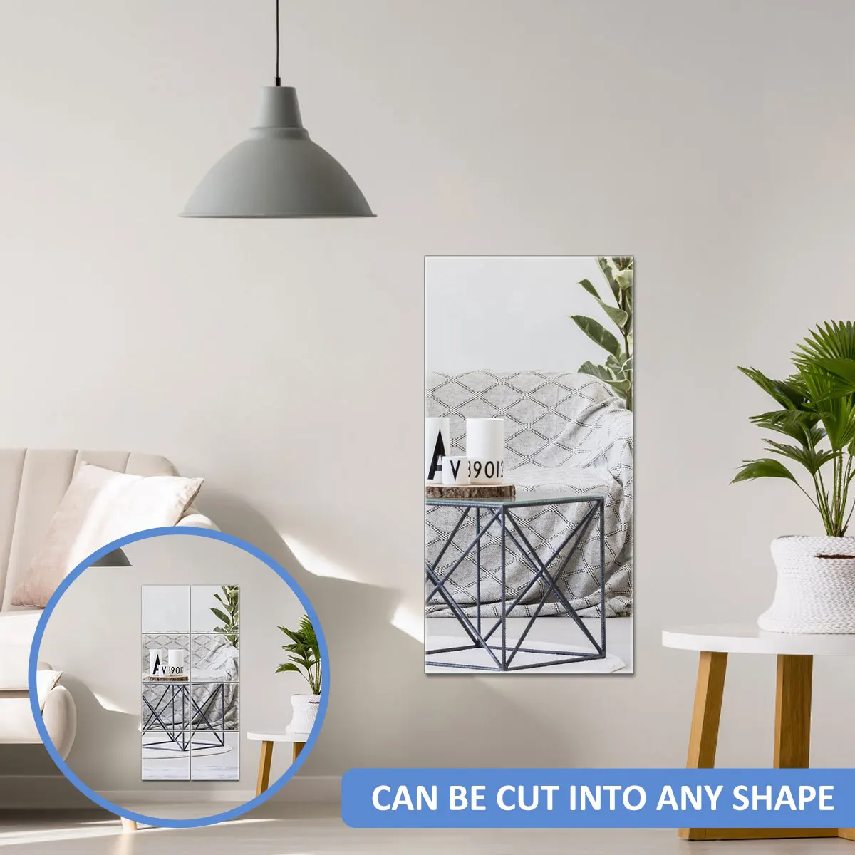 Самоклеящиеся зеркальные наклейки гибкие зеркала простыни режущие DIY Домашние