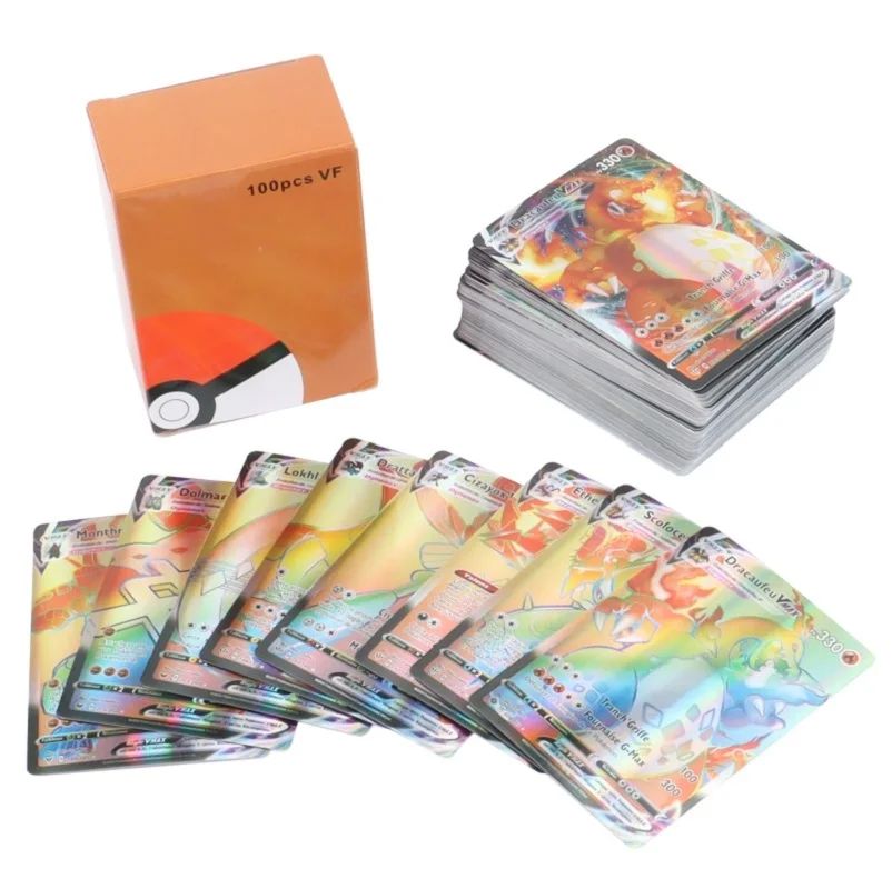 

60/100Pcs Pokemon Card French Version Children Battle Game Shining Vmax Pokemon Cards GX EX MEGA Best Selling TOY