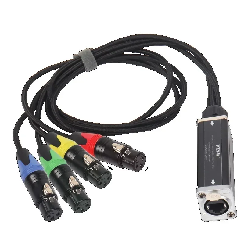 Сетевой преобразователь RJ45 CAT5/6 с экранированным на 4-канальный 3-контактный