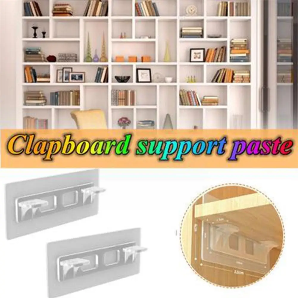 

Adhesive Shelf Support Pegs Drill Free Nail Instead Punch Shelf Closet Free Hangers Wall Cabinet Support Holders Clips L7Z5