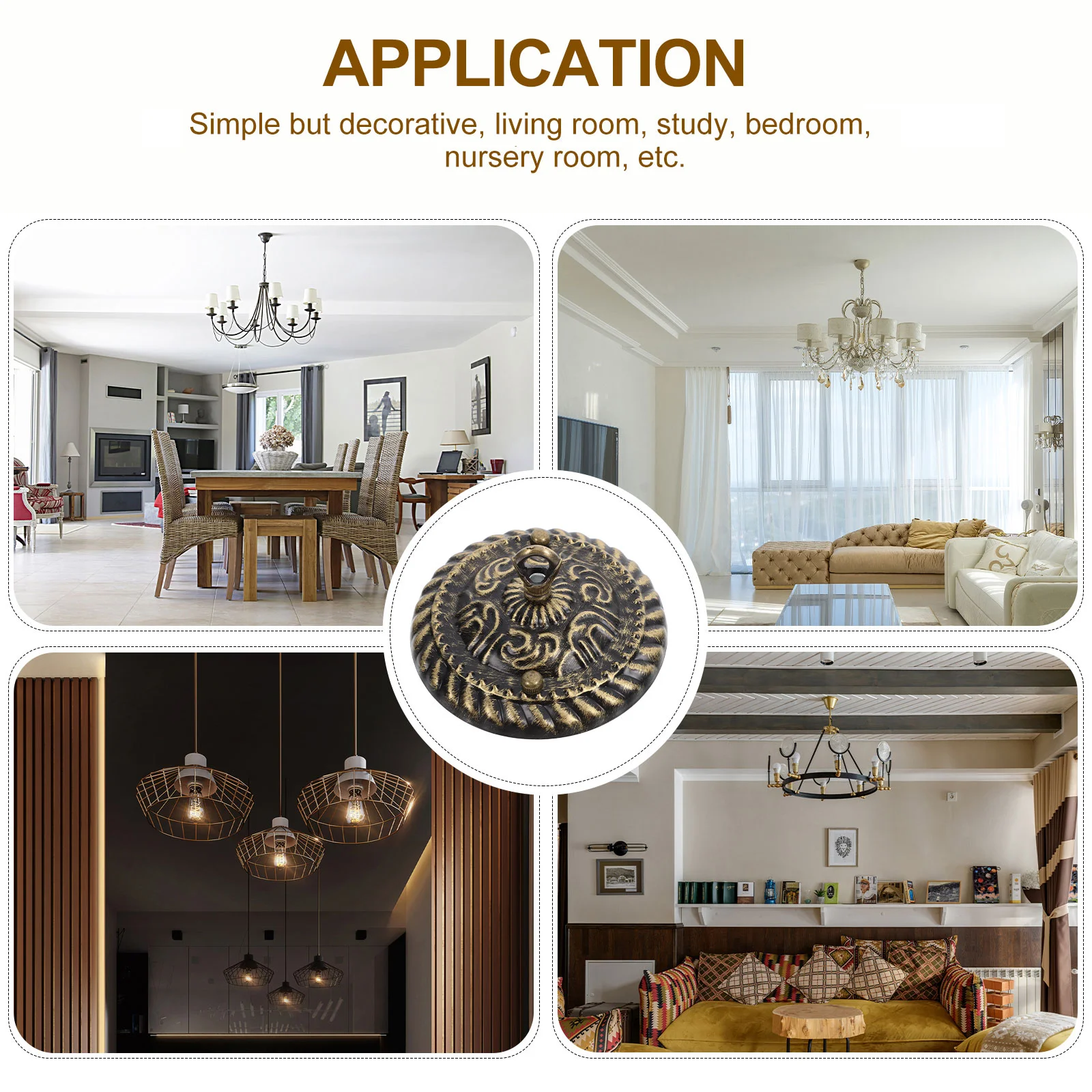 Винтажная люстра в стиле ретро декоративный затеняющий крючок потолочный