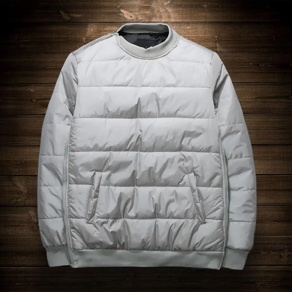 

Мужское пальто с хлопковой подкладкой свободного покроя, устойчивое к холоду, ветрозащитный свитшот с манжетами в рубчик, Мужская ветровка ...