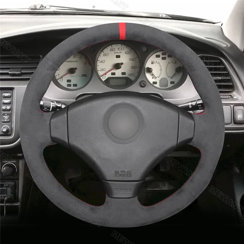 MEWAN черный Alcantara темно-серый чехол на руль для Honda Integra Тип R DC2 Civic EK9 1997 Accord 1999-2002 |