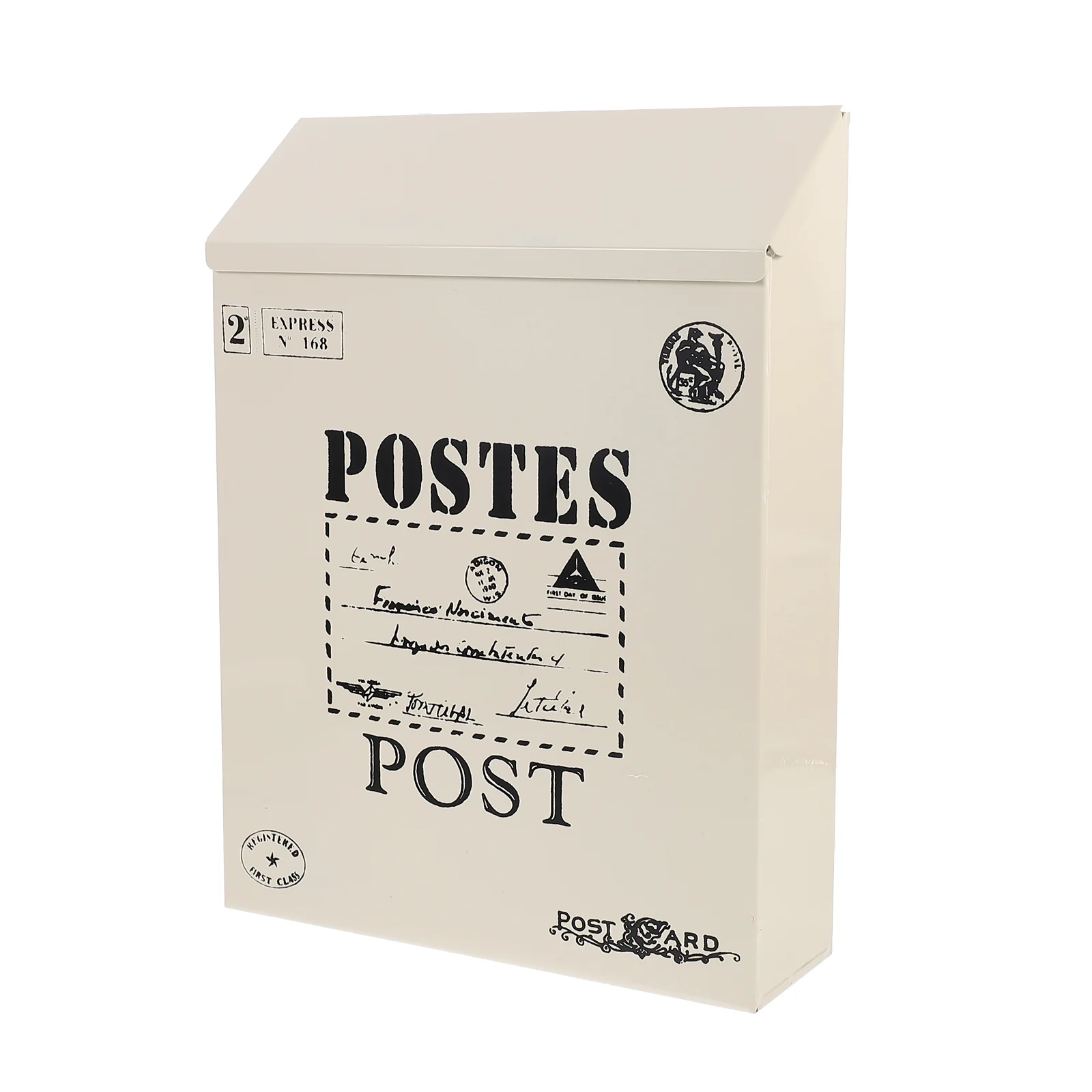 

Vintage Wall Mount Mailbox Retro Locking Letter Newspaper Box Garden Decoration