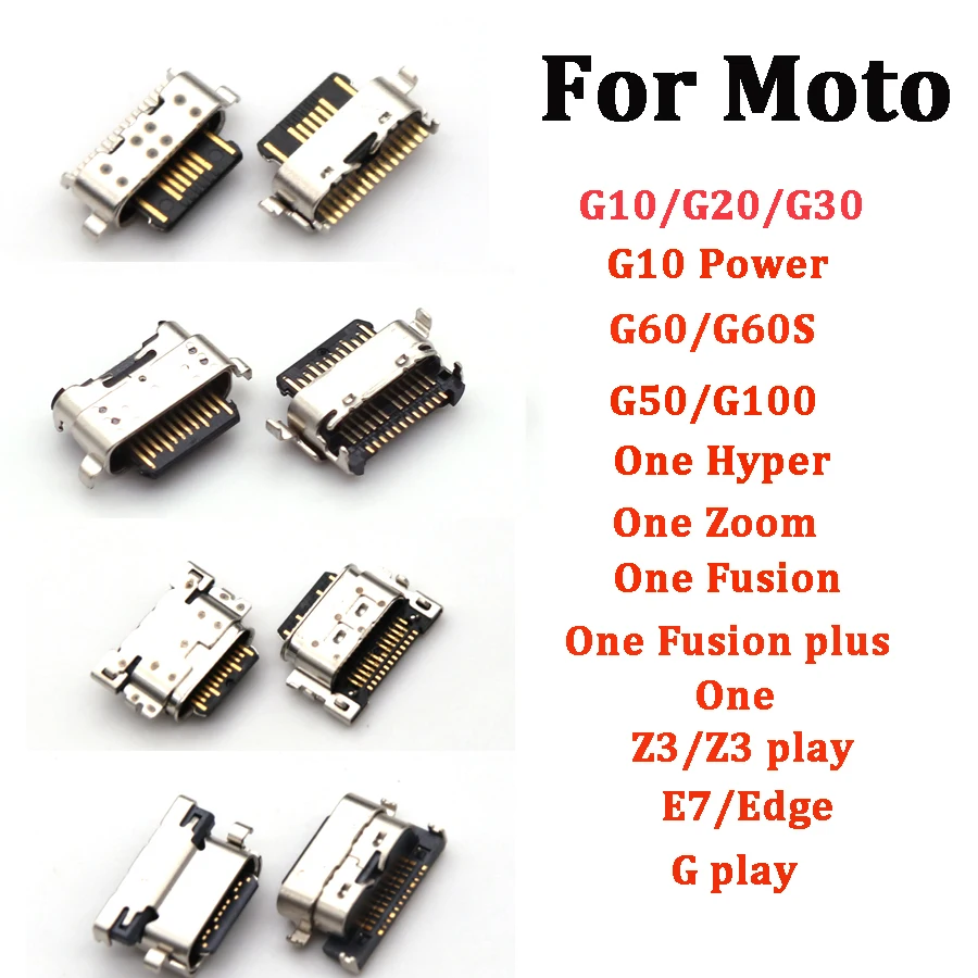 

Зарядное устройство с USB-портом, 2 шт., док-разъем для Moto G10 G100 G20 G30 G50 G60 G60s Power One Hyper Zoom Fusion Plus G Z3 Play
