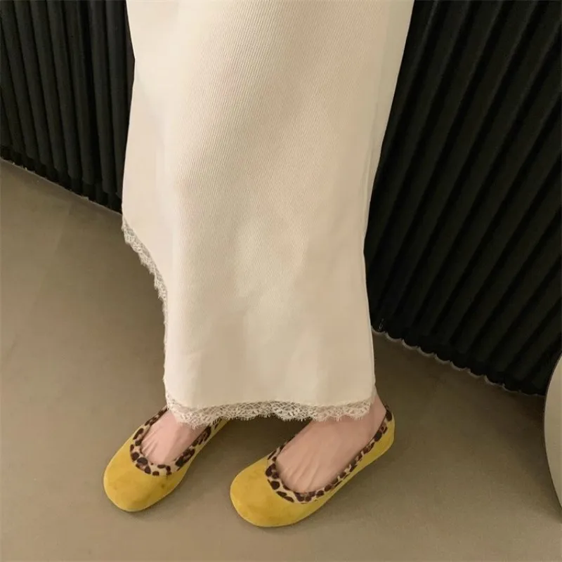 Женские Балетные туфли бабушкины 2024 женская обувь мягкие балетные с закрытым