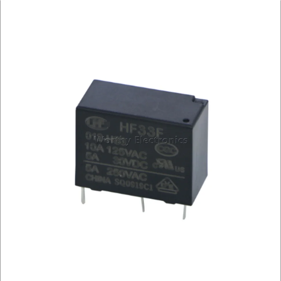 

Free shipping 10pcs/lot JZC-33F-012-HSL Relay 4PIN 5A 250V 12V