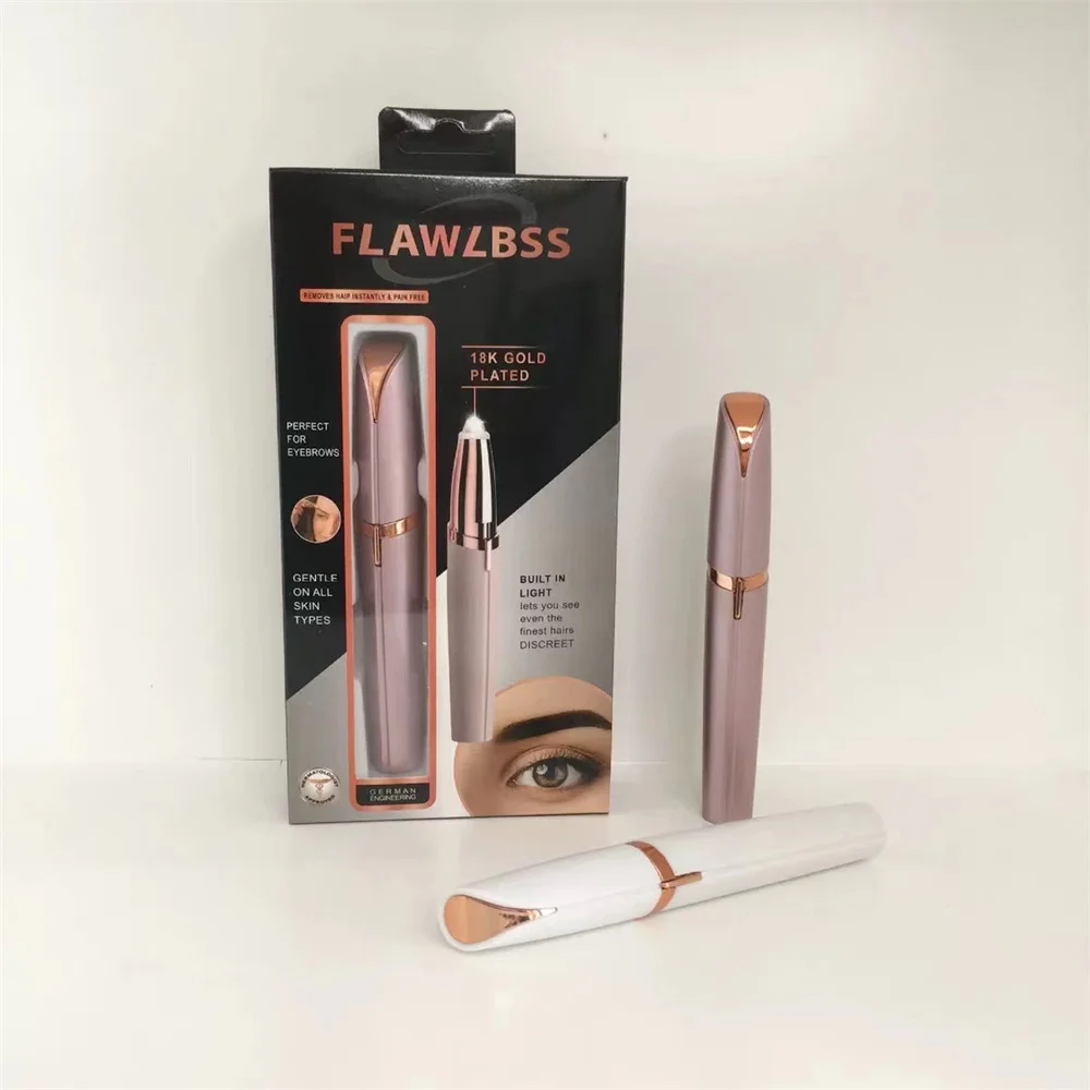 

Womens Electric Eyebrow Trimmer Eye Brow Shaper Pencil Face Hair Remover For Women Automatic Eyebrow Shavers Pocketknife