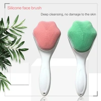 silicone face scrubber cute cat paw manual facial deep cleansing brush face massage remove blackhead exfoliating skin care tool