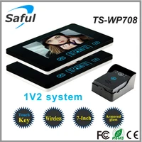 oem 1v2 smart home saful ts wp708 wireless code video door phone with taking picture function for luxury villa