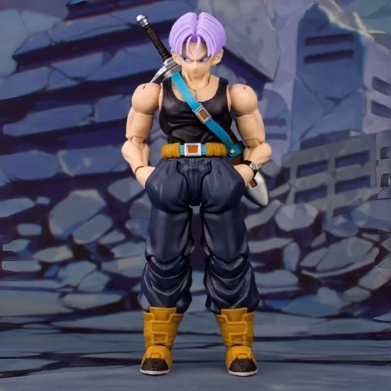 Фото Фигурка Demoniacal Fit SHF Транкс, аниме-фигурки Dragon Ball Z, Транкс, DBZ, Супер Сайян Гоку, пластиковые игрушки, подарок на день рождения №3