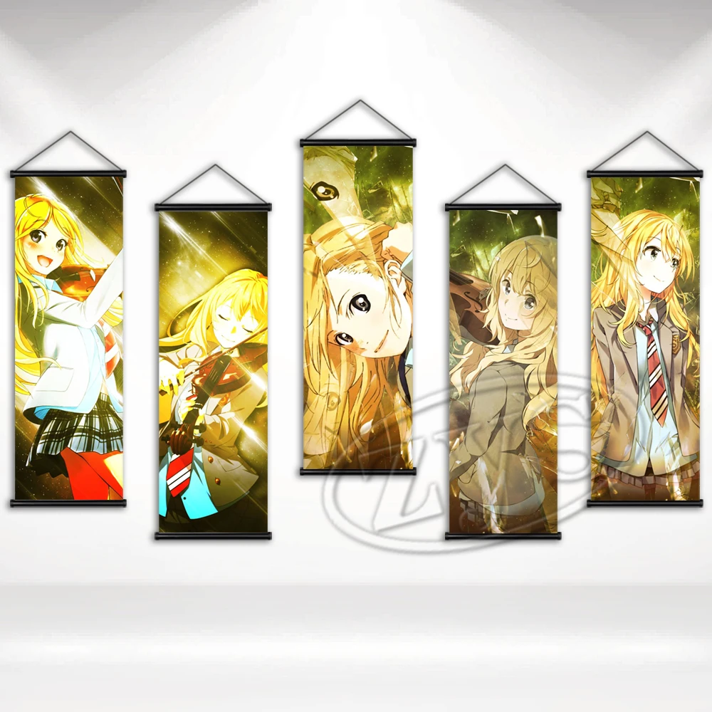 

Wall Decoration Your Lie in April Posters Classic HD Pint Painting Anime Canvas Picture Hanging Scrolls Artwork for Living Room
