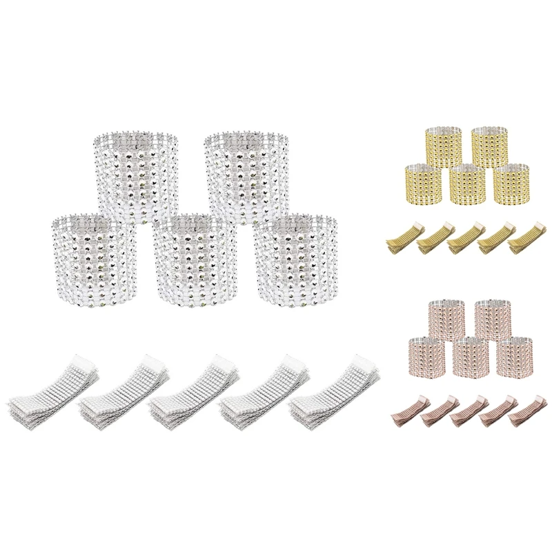 

Napkin Ring Shiny Chair Bow Shiny Buckle Party Decoration Napkin Table Buckle