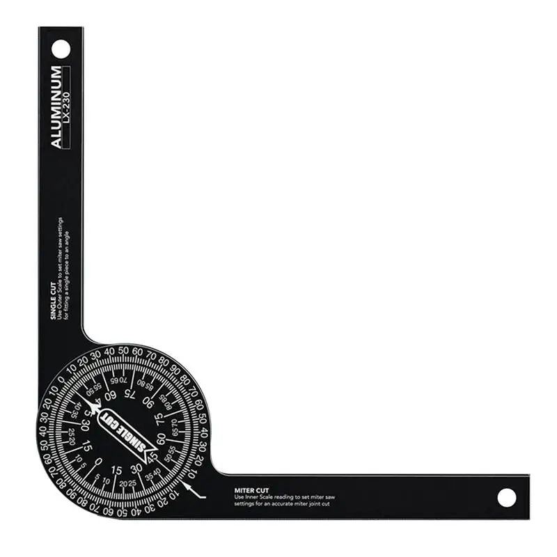 

Aluminum Miter Saw Protractor Angle Finder For Woodworking Angle Measuring Tool For Trim Angle Duplicating Tool Miter Duplicator