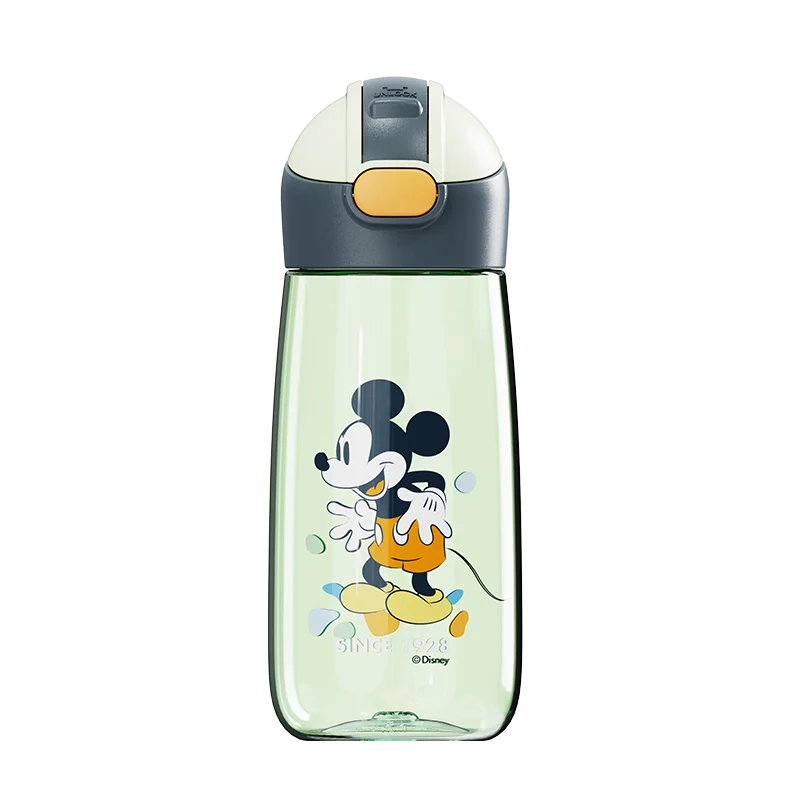 

2022 Disney Child Water Tritan Cup Mickey Mouse Sofia Marvel Straw Straight Drink Duck Bill Cup Student Baby Bottle for Kids