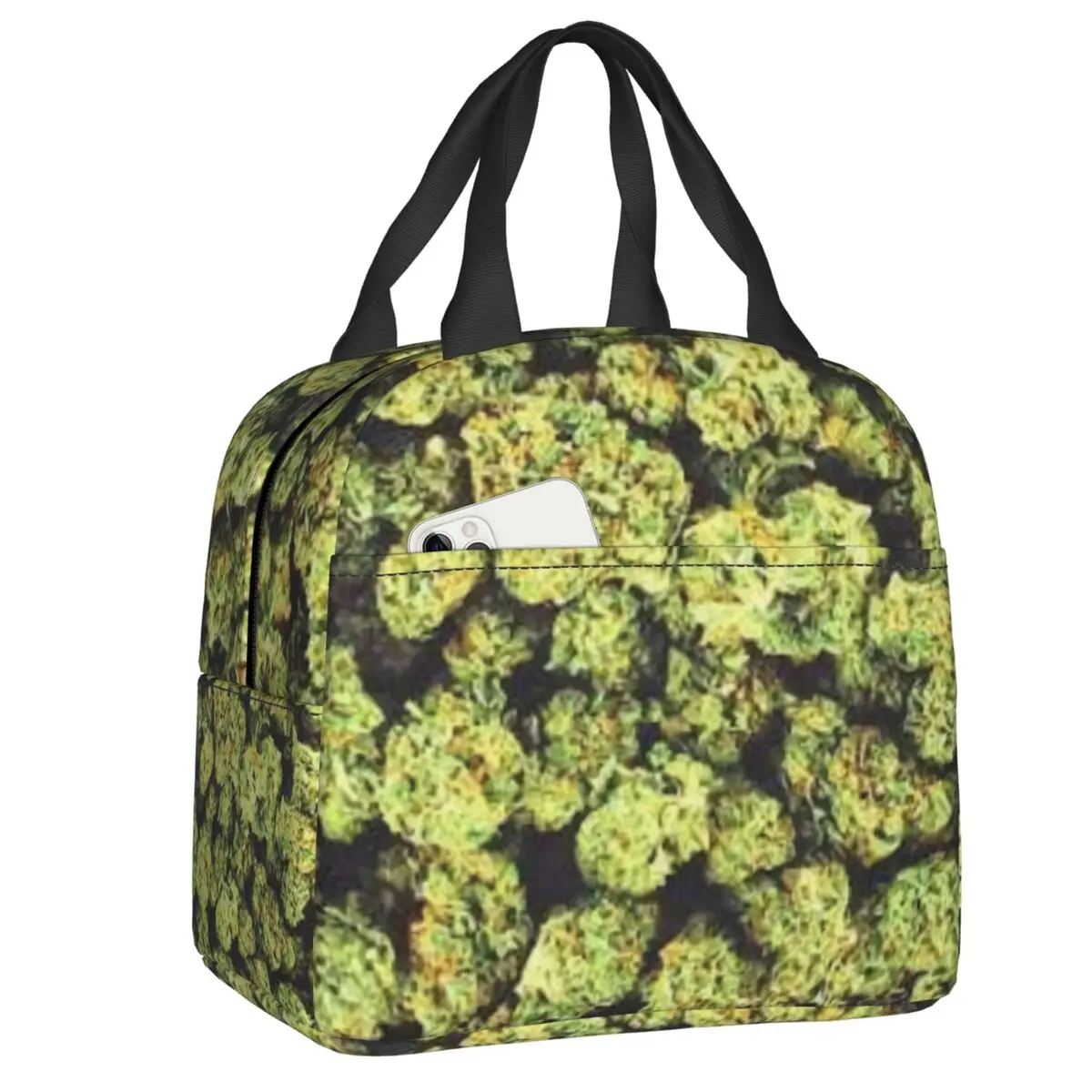 

Giant Weed Bag Ziplock Cannabis Insulated Lunch Bag for Women Resuable Cooler Thermal Lunch Tote Office Work School